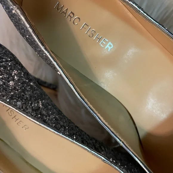 Marc Fisher Debuta Glitter Heels - Picture 6 of 7